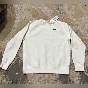 Nike Men's Classic White Crewneck Sweater